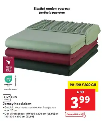 Lidl Jersey hoeslaken aanbieding