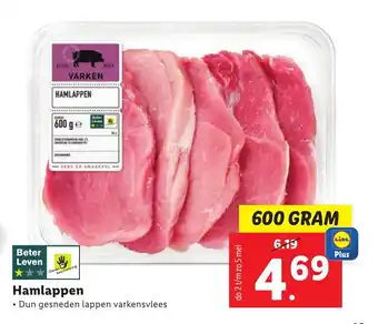 Lidl Hamlappen 600 GRAM aanbieding