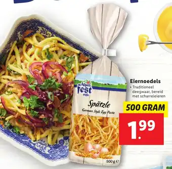 Lidl Eiernoedels 500 GRAM aanbieding