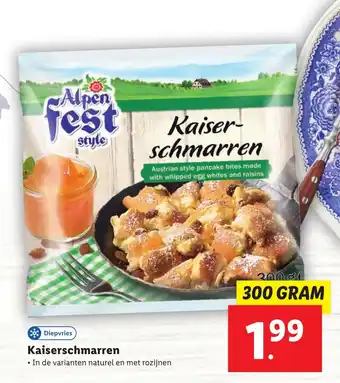 Lidl Kaiserschmarren aanbieding