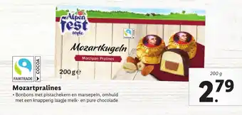 Lidl Mozartpralines aanbieding