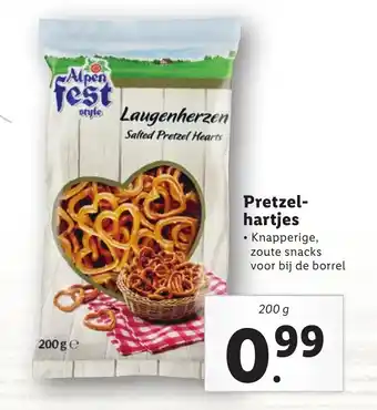 Lidl Pretzel hartjes aanbieding