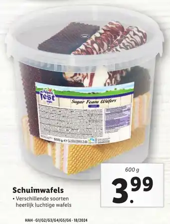 Lidl Schuimwafels aanbieding