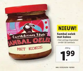 Lidl Sambal oelek met kokos aanbieding