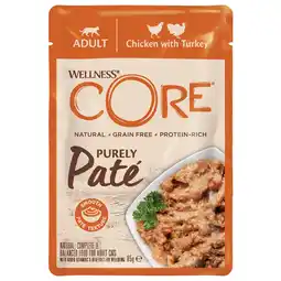 Pets Place Wellness Core Purely Pate - Kattenvoer - Kip Kalkoen 85 g aanbieding