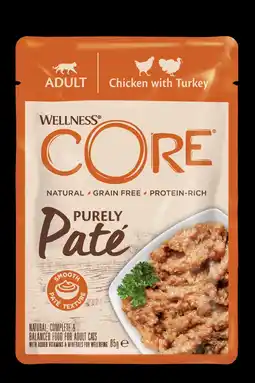 Pets Place Wellness Core Purely Pate - Kattenvoer - Kip Kalkoen 85 g aanbieding