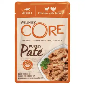 Pets Place Wellness Core Purely Pate - Kattenvoer - Kip Kalkoen 85 g aanbieding