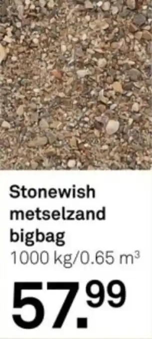 Karwei Stonewish metselzand bigbag aanbieding