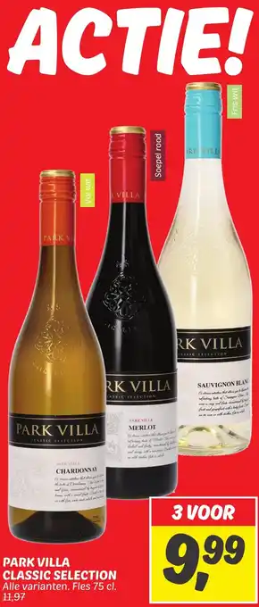 Dekamarkt PARK VILLA CLASSIC SELECTION 75 cl aanbieding