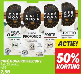 Dekamarkt CAFÉ NOVA KOFFIECUPS aanbieding