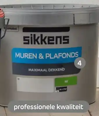 Praxis SIKKENS BINNENMUURVERF 10 liter. Voor 100 m². aanbieding