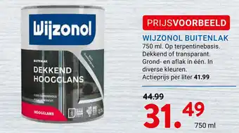 Kluswijs WIJZONOL BUITENLAK 750 ml. aanbieding