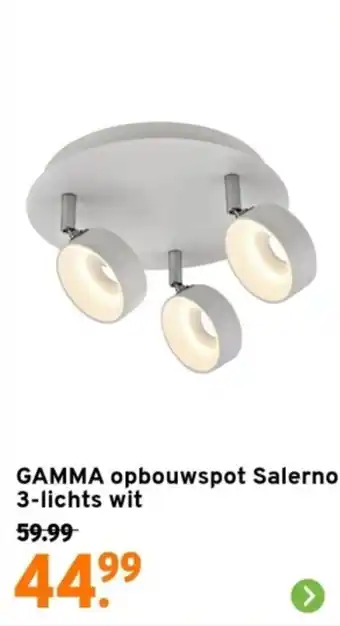 GAMMA opbouwspot Salerno 3-lichts wit aanbieding