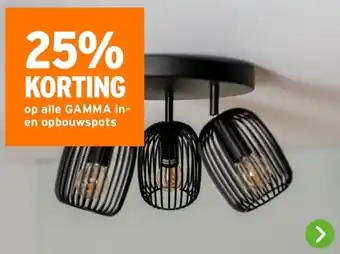 GAMMA op alle in en opbouwspots aanbieding