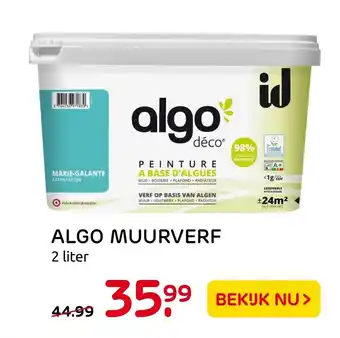 Praxis Algo muurverf 2 liter aanbieding