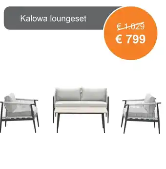 Tuinmeubelland Kalowa loungeset aanbieding