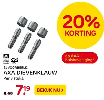 Praxis Axa dievenklauw aanbieding