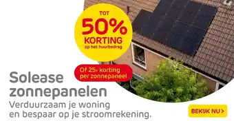 Praxis Solease zonnepanelen aanbieding