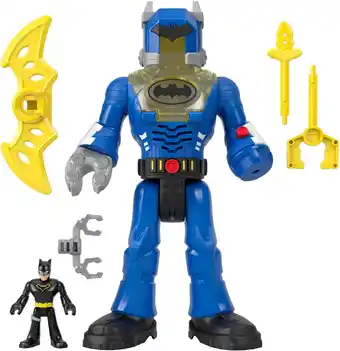 Amazon Fisher-Price Imaginext DC Supervrienden Batman Speelgoed, 30 cm Groot Robot Speelgoed met Licht Geluid en Insider Batman Figu aanbieding