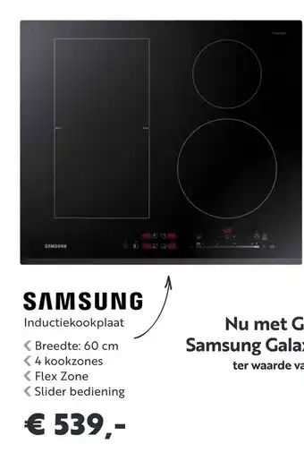 Superkeukens Samsung Inductiekookplaat 60cm aanbieding