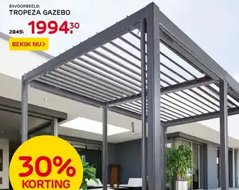 Praxis Tropeza gazebo aanbieding