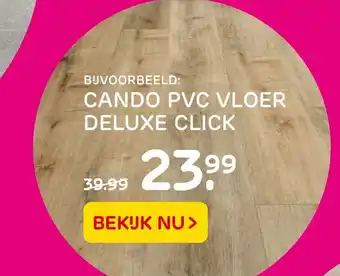 Praxis Cando pvc vloer deluxe click aanbieding