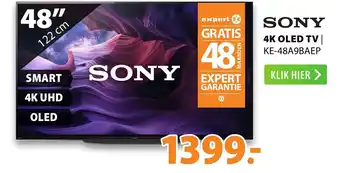 Expert Sony 4K OLED TV KE-48A9BAEP 48" aanbieding