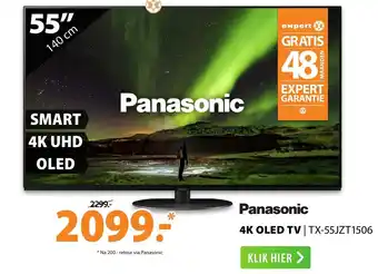 Expert Panasonic 4K OLED TV TX-55JZT1506 55" aanbieding