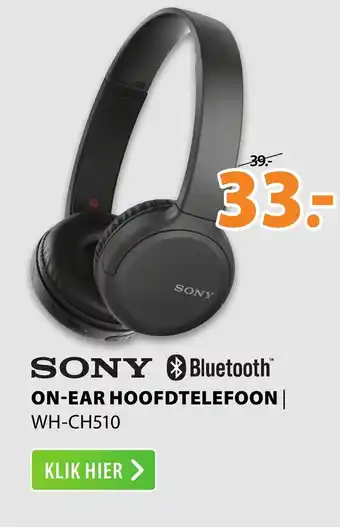 Expert Sony on-ear hoofdtelefoon WH-CH510 aanbieding