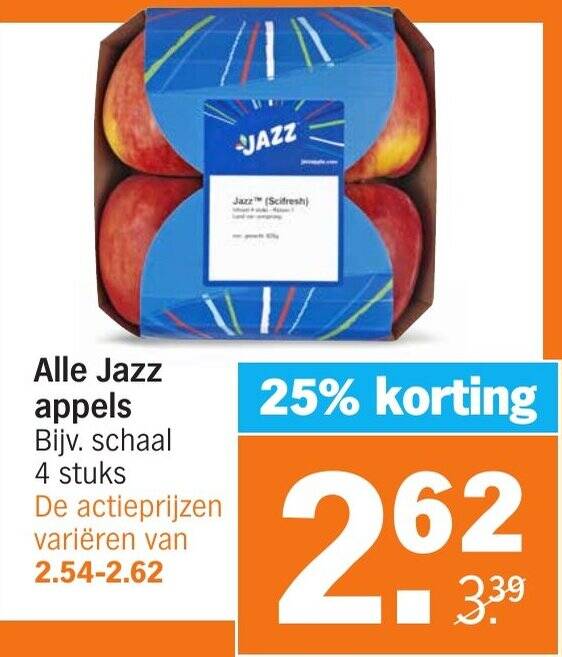 Jazz appels aanbieding bij Albert Heijn