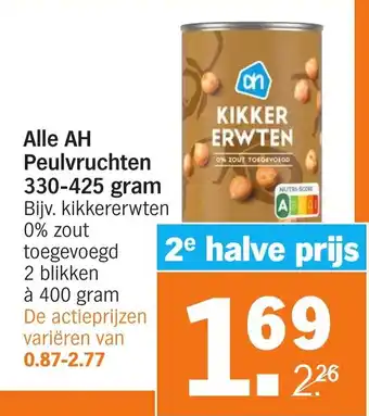 Albert Heijn Peulvruchten 330 - 425 gram aanbieding