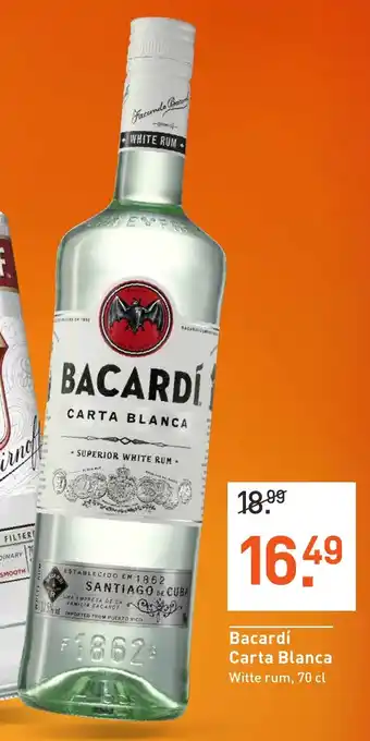 Albert Heijn Bacardí Carta Blanca Witte rum, 70 cl aanbieding