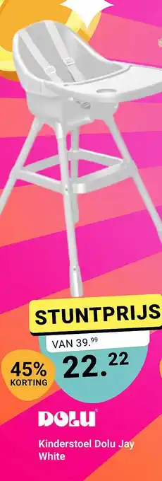 Van Asten BabySuperstore Kinderstoel Dolu Jay White aanbieding