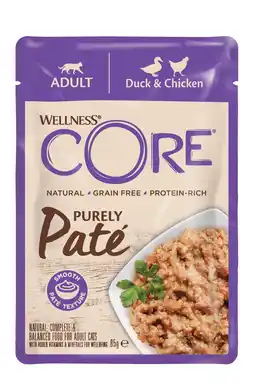 Pets Place Wellness Core Purely Pate - Kattenvoer - Eend Kip 85 g aanbieding