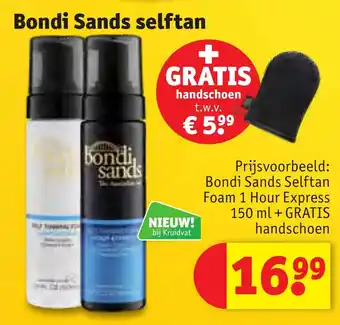 Kruidvat Bondi Sands Selftan Foam 1 Hour Express 150 ml aanbieding