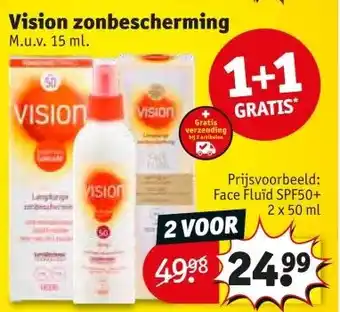 Kruidvat Vision zonbescherming aanbieding