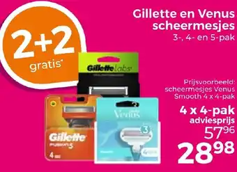 Trekpleister Gillette en Venus scheermesjes aanbieding