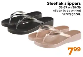 Trekpleister Sleehak slippers aanbieding