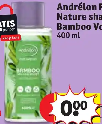 Kruidvat Andrélon Pro Nature shampoo Bamboo Volume 400 ml aanbieding