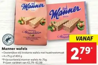 Lidl Manner wafels aanbieding