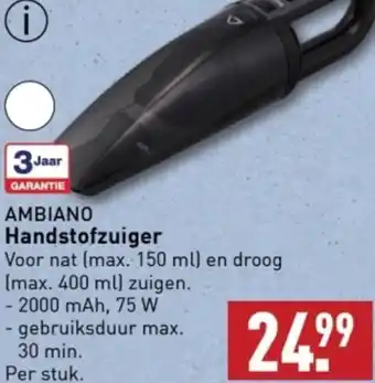 ALDI AMBIANO Handstofzuiger aanbieding