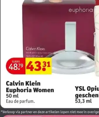 Kruidvat Calvin Klein Euphoria Women 50 ml aanbieding