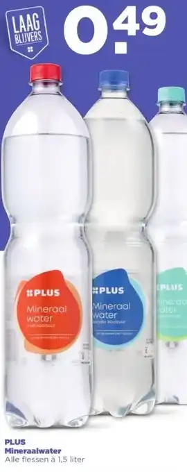 PLUS PLUS Mineraalwater aanbieding