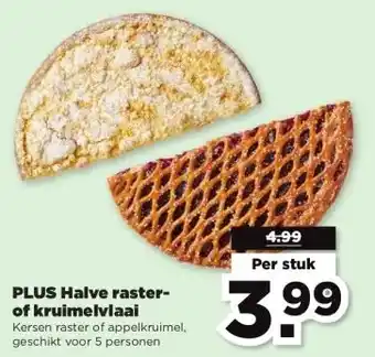 PLUS PLUS Halve raster- of kruimelvlaai aanbieding