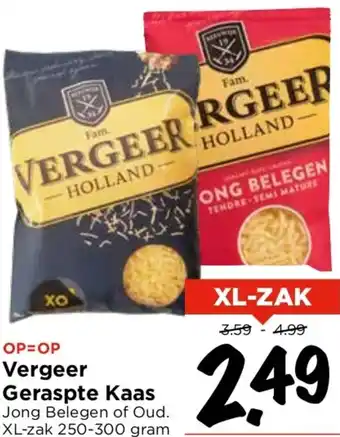 Vomar Voordeelmarkt Vergeer Geraspte Kaas aanbieding