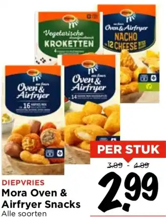 Vomar Voordeelmarkt Mora Oven & Airfryer Snacks aanbieding