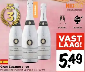 Vomar Voordeelmarkt Gran Espanoso Ice 750ml aanbieding