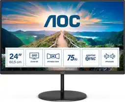 Bol.com AOC Q24V4EA - QHD IPS Monitor - 24 Inch aanbieding