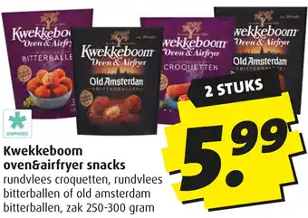 Boni Kwekkeboom oven&airfryer snacks aanbieding