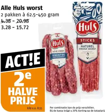 Poiesz Alle Huls worst aanbieding